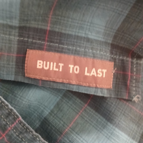 Ariat Rebar Women's Blue  Plaid Button Up Shirt With Tab Sleeves Size XXL - Picture 8 of 10